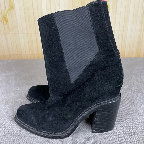 THEYSKENS THEORY Black Suede Boots Size 40 - Picture 4 of 10
